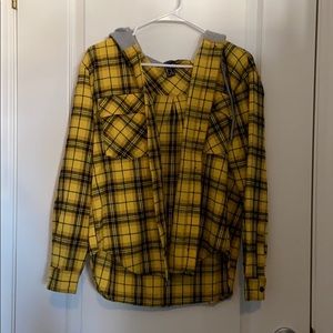 Yellow sweater flannel